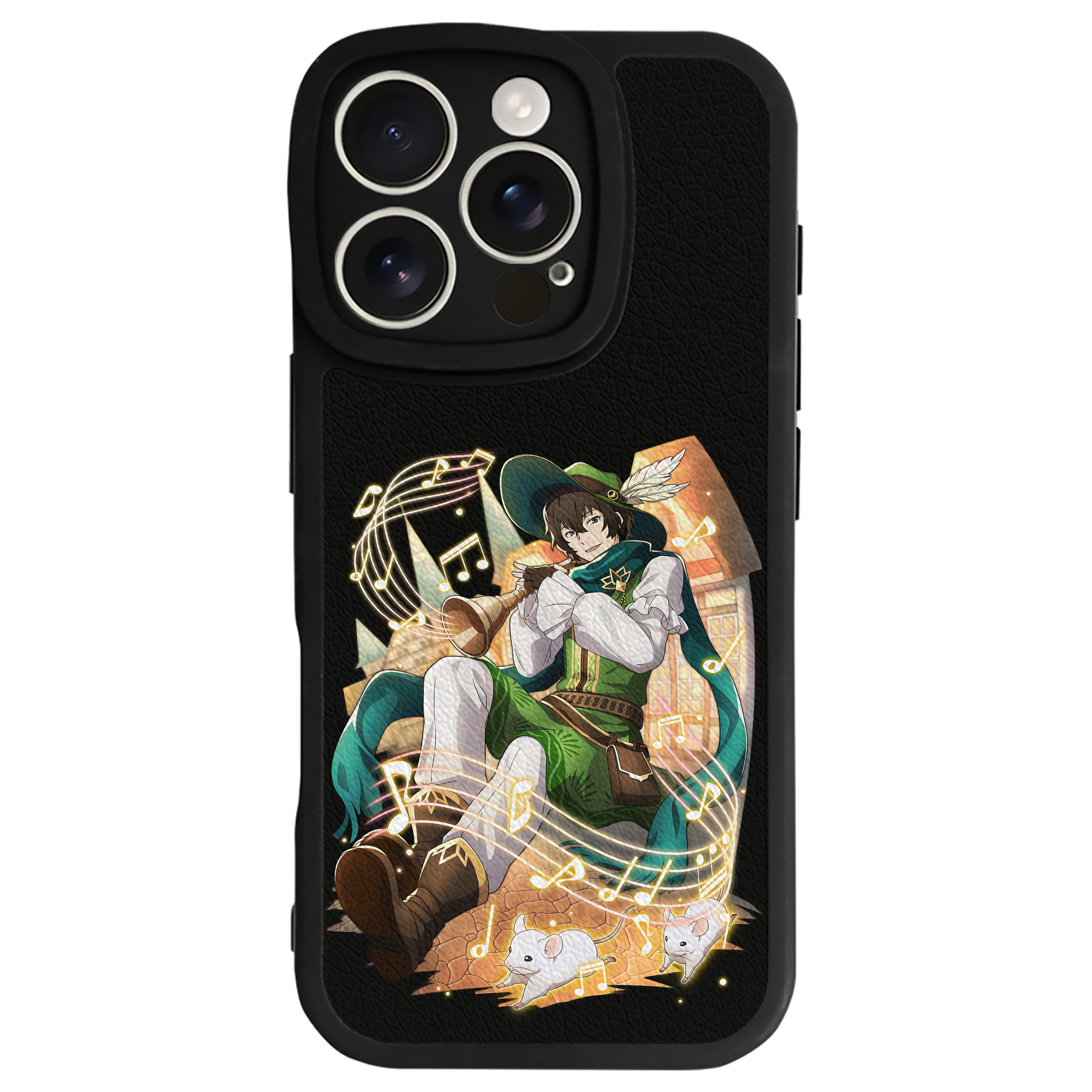 （画像用） 文豪ストレイドッグス Bungo Stray Dogs 【iPhone 16シリーズ対応】シリコンスマホケース（レザー調） 材質：シリコン